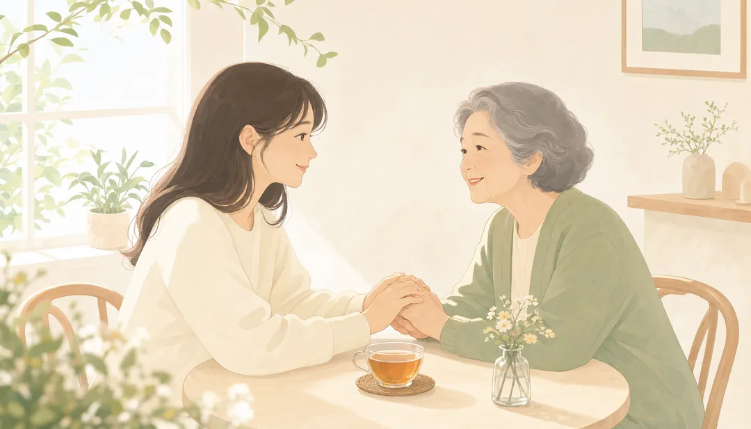 부모님과 함께한 따뜻한 한 순간